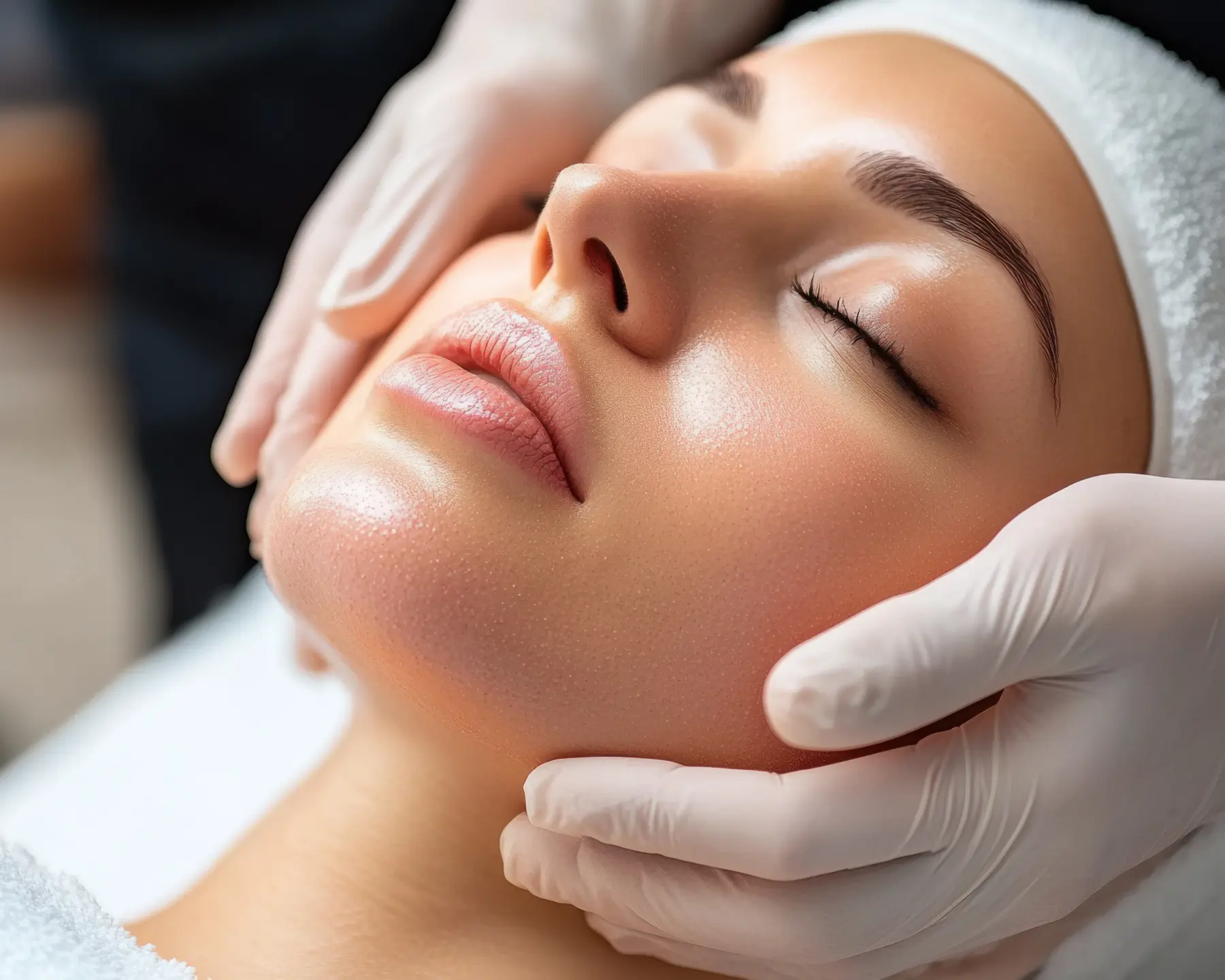 a woman getting a Facials and Peels